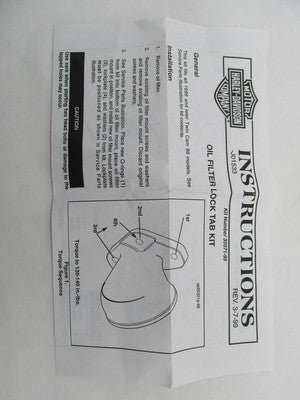Harley-Davidson Genuine NOS Lock Tab Plate Kit 35071-99