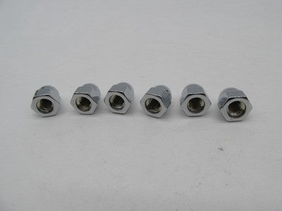 Lot of 6 Harley-Davidson Genuine NOS Chrome Acorn Nuts 31589-80