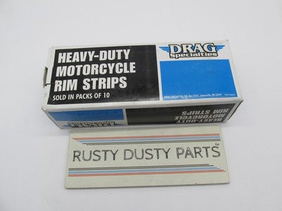 Lot of 10 Drag Specialties 16" X 3.1" Wheel Rim Strips with Center Hol