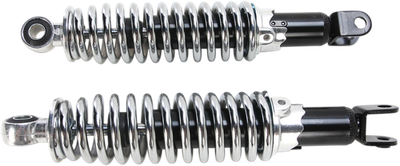 Emgo Custom Shorty Shocks Black/Chrome Clevis Lower Mounting w/o Shrou