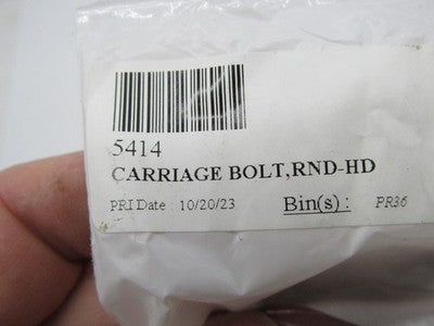 Lot of 2 Harley Davidson NOS Carriage Bolt 3/8"-16 x 7/8" 5414