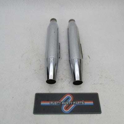 Pair of Harley Davidson Genuine Stock Exhaust Mufflers 1994+ FXDWG 657