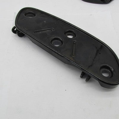 Pair of Harley Davidson Black Floorboard Foot Base Plates Streamliner