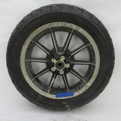 Harley OEM 87-99 Touring 10-Spoke 16x3" Front Mag Wheel *DAMAGED* 4349