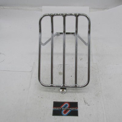 Chrome 11" x 8" Luggage Rack Carrier for Harley 02-4140