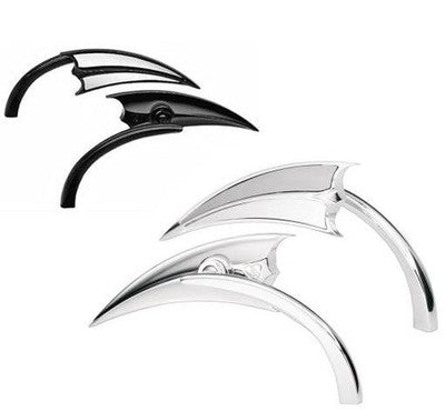 Arlen Ness Micro Mirrors Chrome Scoop Triangle, Right 13-061