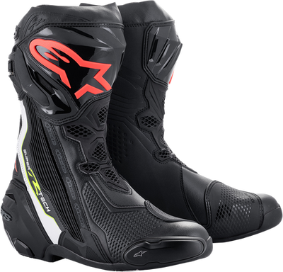 Alpinestars Supertech Boots Black/White/Red/Yellow US 8 EU 42 2220021-