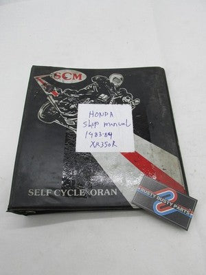 Honda Official Factory 1983-1984 XR350R Shop Service Manual Book