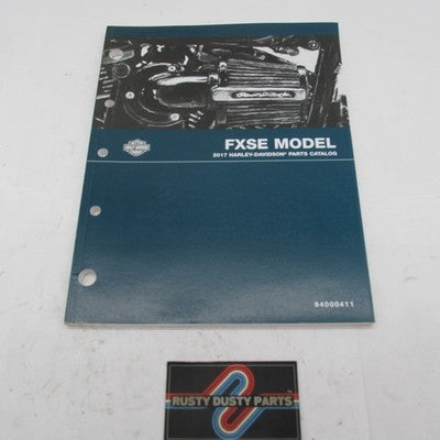 Harley Davidson Official Factory 2017 FXSE Model Parts Catalog 9400041