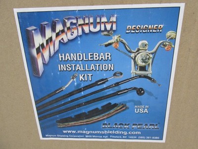 Magnum Black Pearl Handlebar Install Kit for 12"-14" Bars FLHTK 0610-1
