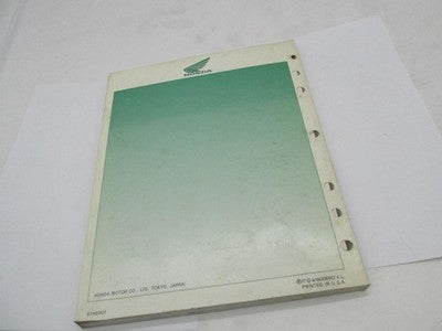 Honda Official Factory 1989-1990 FL400R Pilot Service Manual Book