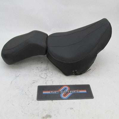 Harley OEM Milsco Heritage Softail Classic 2-Piece Seat w/ Laced Braid