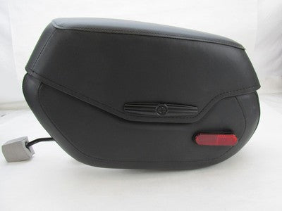 Pair of Harley-Davidson Genuine NOS FLDE Black Rigid Mount Saddlebags