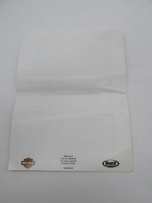 Harley Davidson Buell 2005 Technical Literature List 99528-05