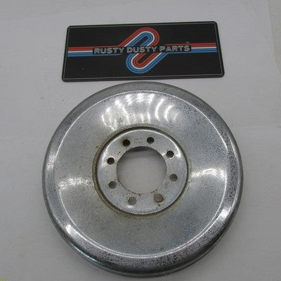 Vintage Harley-Davidson Panhead Chrome Brake Drum Wheel Hub Cover Used