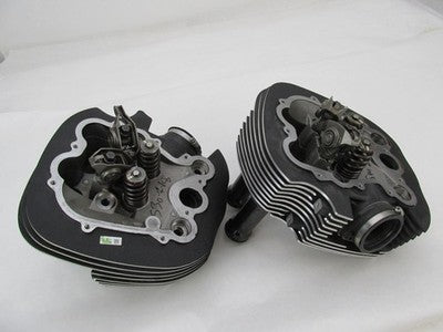 Indian OEM Engine Cylinder Head Pair, Front and Rear, Black 3022668 30