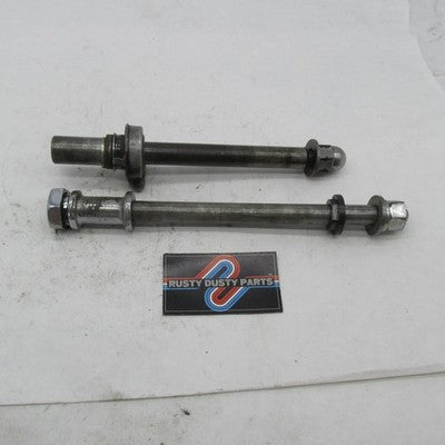 Lot of 2 Harley OEM VTG Ironhead Sportster Front & Rear Axles 43871-73