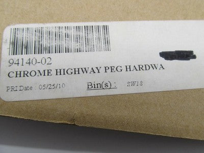 Harley-Davidson OEM NOS Highway Footpeg Hardware, Chrome 94140-02
