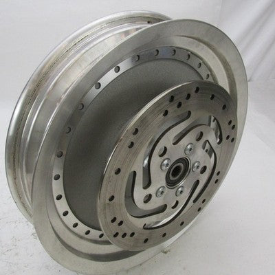 Harley Davidson OEM 16"x3" Rear Wheel Rim w/ Pulley & Brake Rotor 4105