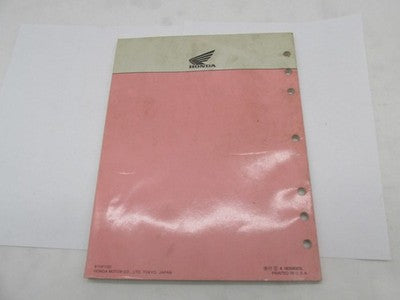 Honda Official Factory 1990 TRX200 ATV Service Shop Manual Book