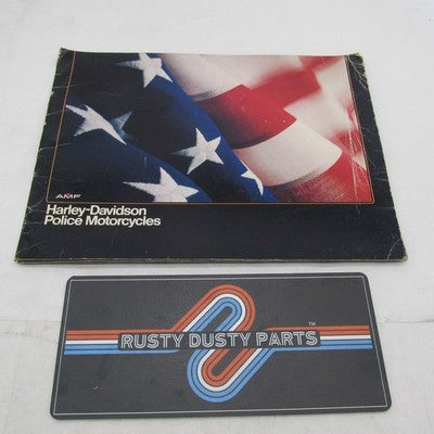 Vintage Harley Davidson 1981 AMF Police Motorcycles Brochure