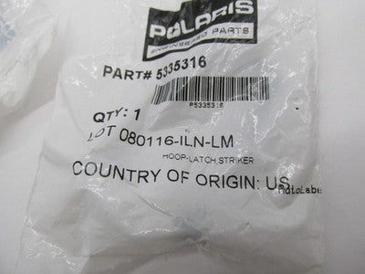 (1) Single Polaris Genuine NOS OEM Striker Hoop Latch 5335316