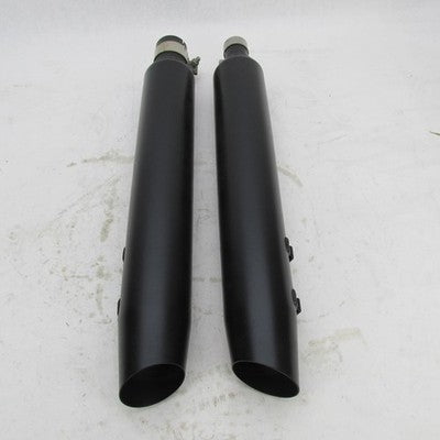 Pair of Harley Davidson OEM Blk Mufflers 17+ Touring 64900766A 6490076