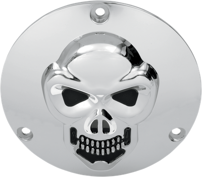 Drag Specialties 3-D Skull Derby Cover Chrome 1902-0062