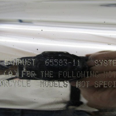 Harley Davidson OEM Pair of CVO Chrome Exhaust Mufflers 65594-11 (R) 6