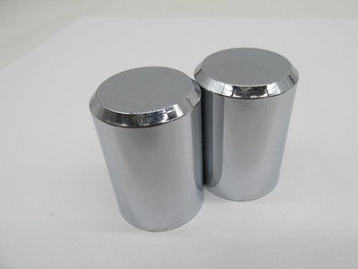 Pro Pad NOS Set of 2 Long Docking Cap Covers, Smooth Style Chrome 3550