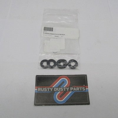 Lot of 6 Harley-Davidson OEM NOS Gloss Black Ferrous Flat Washers 6929