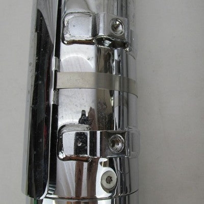 Pair of Harley CVO Touring Chrome Mufflers w/ Tips & Shields 64900111