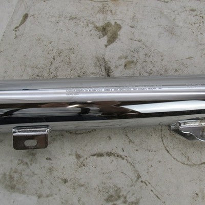Pair of Harley OEM Chrome Front and Rear Mufflers Dyna 08-17 64987-08