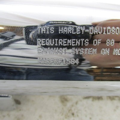 Pair of Harley OEM Chrome Front and Rear Mufflers Dyna 08-17 64987-08