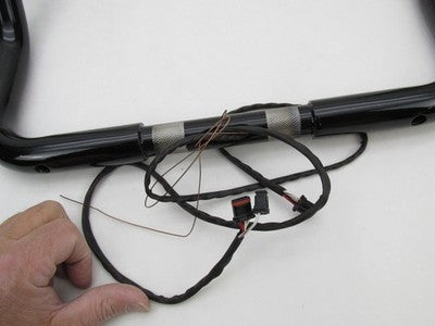 Bagger Nation NOS Pre-Wired 12" Monkey Handlebars, Black 0601-5309 MBB
