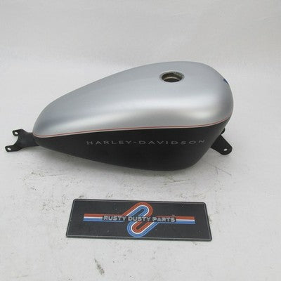 Harley OEM Silver Black Nightster XL1200N 3.3 Gal Fuel Tank Sprtster 6
