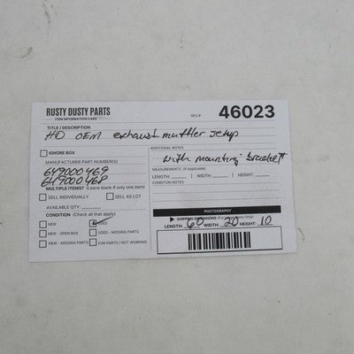 Harley Davidson OEM 12-17 Softail Slim Exhaust System Black 65600049