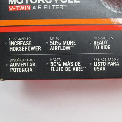 K&N NIB 08-17 Harley Dyna High-Flow Air Performance Filter HD-9608