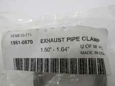 NOS Exhaust Pipe Clamp for Harley 1.50"-1.64" 1861-0870 #30-711