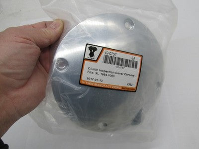 V-Twin NOS Harley 94-03 XL Clutch Inspection Cover, Chrome 42-0757 347