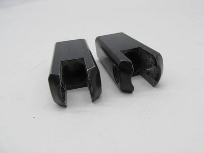 Pair Harley-Davidson Genuine 2" Long Black Foot Peg Extensions Mounts