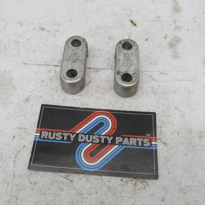 Pair of Vintage Betor Genuine  Handlebar Mounts Clamps Bars Triumph BS