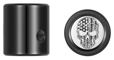 FIGURATI DESIGNS Heel-Toe Shifter Cover Contrast Cut Black American Fl