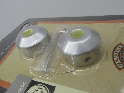 Harley-Davidson Genuine NOS VRSCA V-Rod Front Axle Nut Covers 43386-02