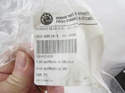 Can Am NOS RH Rear Fender- Macchiato Satin 705015318