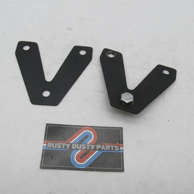 Pair of Harley Davidson OEM Black Engine Oil Cooler Brackets FX FL 625