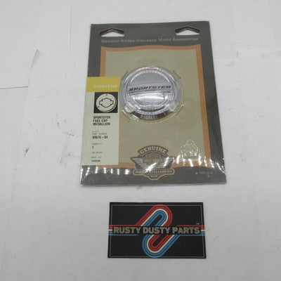 Harley-Davidson OEM NOS Chrome '83+ Sportster XL Fuel Cap Medallion 99