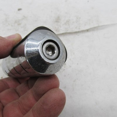 Pair of Harley-Davidson OEM Large Rubber + Chrome Custom Footpegs 5091
