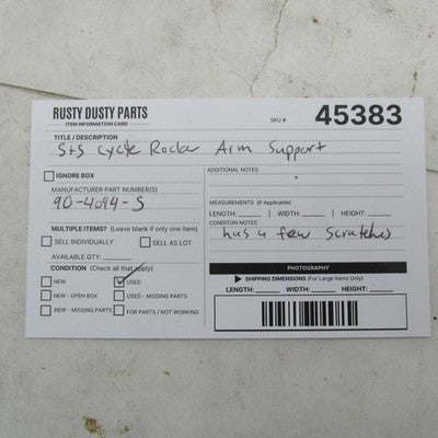 S&S Cycle 84-99 Harley EVO Big Twin Rocker Arm Support 90-4094-S