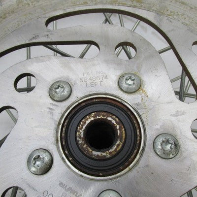 Harley OEM 21x2.15x3/4" Laced Front Wheel Single Disc Rotor 43557-00 4